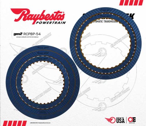 RCPBP-54, 6L90E Raybestos GEN 2 Blue Performance Friction Clutch Pack, 2007-On