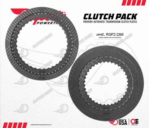 RGPZ-286, 6L80E / 6L90E Raybestos GPZ Friction Clutch Pack, 2006-On