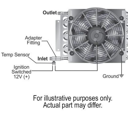 Premium In Line Fan Control 180° Thermostat, -6AN 35020