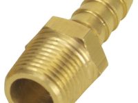 Derale 98101, Straight Hose Barb Fitting (3/8'' NPT Male x 3/8'' Barb)