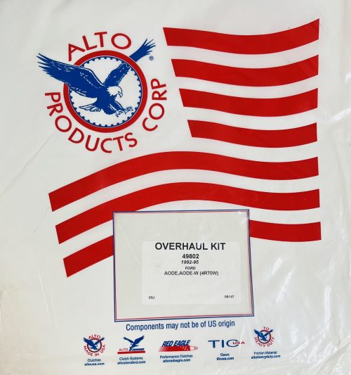 049802, AODE / 4R70W Alto Overhaul Kit, 1992-1995