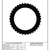 Alto 195705AK, 6L80E / 6L90E 4-5-6 Steel, .061" Thick to Fit Power Hub.